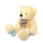 Peach 3.5 Feet Bow Teddy Bear